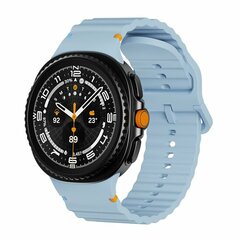 Classic Wave siliconen band - Blauw - Samsung Galaxy Watch 8 Classic - 46mm