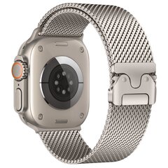 Milanese loop band met klik-sluiting - Sterrenlicht - Geschikt voor Apple Watch 38mm / 40mm / 41mm / 42mm