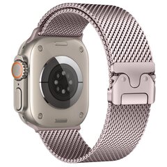 Milanese loop band met klik-sluiting - Ros&eacute; pink - Geschikt voor Apple Watch 38mm / 40mm / 41mm / 42mm