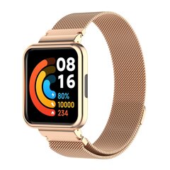 Milanese bandje met case - Champagne goud - Xiaomi Redmi Watch 2 (Lite)