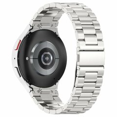 Stalen band met aansluitknop  - Zilver - Samsung Galaxy Watch 4 Classic - 42mm &amp; 46mm