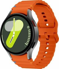 Wave Sportband met aansluitknop - Oranje -  Samsung Galaxy Watch 6 Classic - 47mm &amp; 43mm