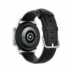 Classic leren bandje - Zwart - Samsung Galaxy Watch 6 Classic - 47mm &amp; 43mm