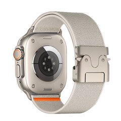 Nylon bandje met Parachute sluiting - Sterrenlicht - Geschikt voor Apple Watch 44mm / 45mm&nbsp;/ 46mm / 49mm
