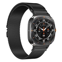 Milanese band met parachute sluiting - Zwart - Samsung Galaxy Watch 8 - 40mm / 44mm