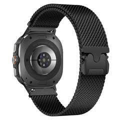 Milanese band met parachute sluiting - Zwart - Samsung Galaxy Watch 8 - 40mm / 44mm