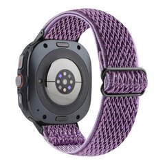 Elastische solo loop nylon bandje - Paars - Samsung Galaxy Watch 8 - 40mm / 44mm