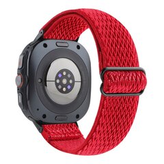 Elastische solo loop nylon bandje - Rood - Samsung Galaxy Watch 8 - 40mm / 44mm