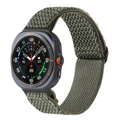 Elastische solo loop nylon bandje - Donkergroen - Samsung Galaxy Watch 8 - 40mm / 44mm