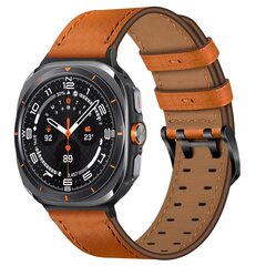 Leren band met twin gesp - Lichtbruin - Samsung Galaxy Watch 8 - 40mm / 44mm