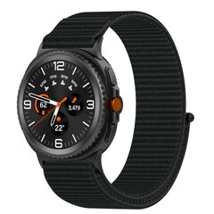 Sportloop nylon bandje - Zwart - Samsung Galaxy Watch 8 - 40mm / 44mm