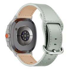 Classic leren band - Grijs - Samsung Galaxy Watch 8 - 40mm / 44mm