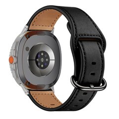 Classic leren band - Zwart - Samsung Galaxy Watch 8 - 40mm / 44mm