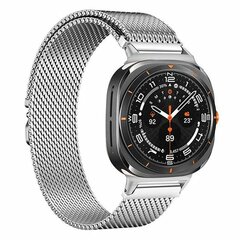 Milanese band met parachute sluiting - Zilver - Samsung Galaxy Watch 8 Classic - 46mm