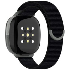 Fitbit Ace LTE - Nylon loop band met klittenbandsluiting - Zwart