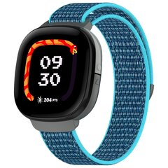 Fitbit Ace LTE - Nylon loop band met klittenbandsluiting - Blauw