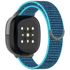 Fitbit Ace LTE - Nylon loop band met klittenbandsluiting - Blauw