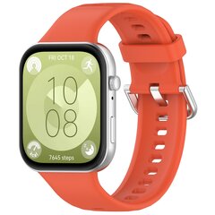 Siliconen bandje met gesp - Oranje - Huawei Watch Fit 3 / Fit 4