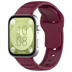Siliconen Outdoor band - Wijnrood - Huawei Watch Fit 3 / Fit 4