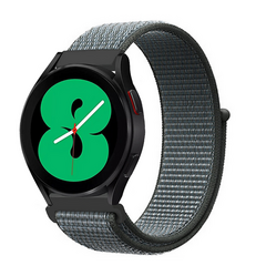 Sport Loop nylon bandje - Donkergrijs / blauw gem&ecirc;leerd - Xiaomi Mi Watch / Xiaomi Watch 2 / Xiaomi Watch S1 / S2 / S3 / S4