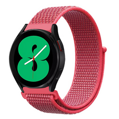 Sport Loop nylon bandje - Donkerroze - Xiaomi Mi Watch / Xiaomi Watch 2 / Xiaomi Watch S1 / S2 / S3 / S4
