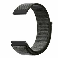 Sport Loop nylon bandje - Donkergroen met grijze band - Xiaomi Mi Watch / Xiaomi Watch 2 / Xiaomi Watch S1 / S2 / S3 / S4