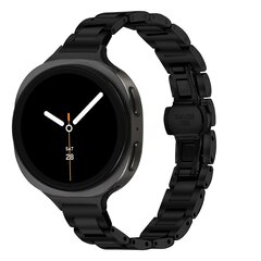 Slim fit stalen schakelband - Zwart - Samsung Galaxy Watch 8 - 40mm / 44mm