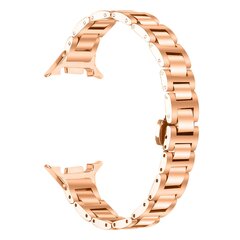 Slim fit stalen schakelband - Ros&eacute; goud - Samsung Galaxy Watch 8 Classic - 46mm