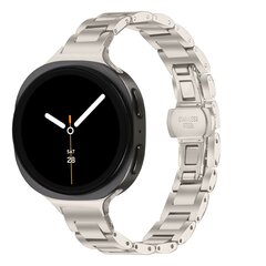 Slim fit stalen schakelband - Sterrenlicht - Samsung Galaxy Watch 8 Classic - 46mm