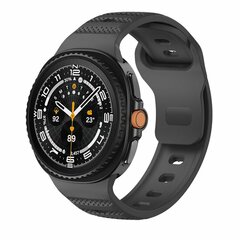 Wave met motief siliconen band - Zwart - Samsung Galaxy Watch 8 Classic - 46mm