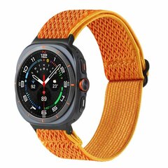 Elastische solo loop nylon bandje - Oranje - Samsung Galaxy Watch 8 Classic - 46mm
