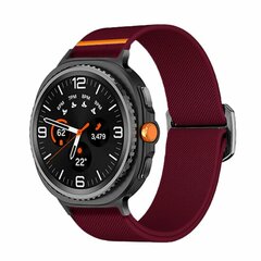 Nylon Loop bandje - Bordeaux - Samsung Galaxy Watch 8 Classic - 46mm
