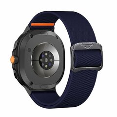 Nylon Loop bandje - Donkerblauw - Samsung Galaxy Watch 8 Classic - 46mm