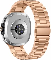 Stalen schakelband - Ros&eacute; goud - Samsung Galaxy Watch 8 Classic - 46mm