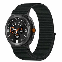 Sportloop nylon bandje - Zwart - Samsung Galaxy Watch 8 Classic - 46mm