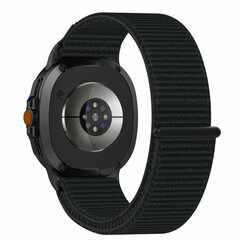 Sportloop nylon bandje - Zwart - Samsung Galaxy Watch 8 Classic - 46mm