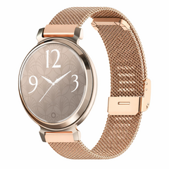 Milanese bandje met klemsluiting - Ros&eacute; goud - Garmin Lily 2