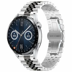 Stalen band - Zilver / zwart - Huawei Watch GT 6 / GT 6 pro - 46mm