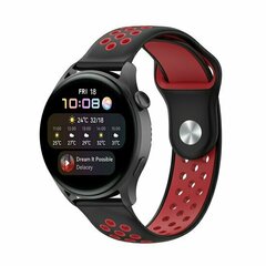 Sport Edition siliconen band - Zwart + rood - Huawei Watch GT 6 / GT 6 pro - 46mm