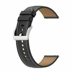 Luxe leren bandje - Zwart - Huawei Watch GT 6 / GT 6 pro - 46mm