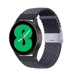 Braided nylon bandje - Donkergrijs - Huawei Watch GT 6 / GT 6 pro - 46mm