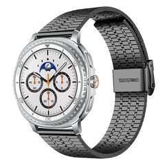 Stalen bandje - Zwart - Samsung Galaxy Watch 8 - 40mm / 44mm