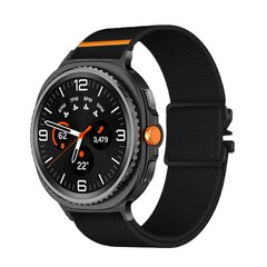 Nylon bandje met Parachute sluiting - Zwart - Samsung Galaxy Watch 8 - 40mm / 44mm