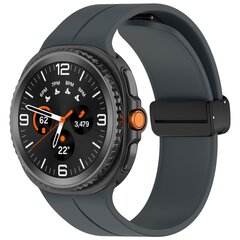 D-buckle Solid Line sportbandje - Donkergrijs - Samsung Galaxy Watch 8 Classic - 46mm