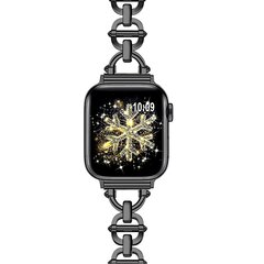 Metalen ladder schakelbandje - Zwart - Geschikt voor Apple watch 38mm / 40mm&nbsp;/ 41mm / 42mm