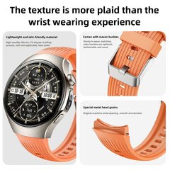 Siliconen bandje 'True Fit' - Oranje - Huawei Watch 5 - 46mm