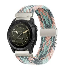 Braided nylon band met parachute sluiting - Multicolor Pastel - Garmin Quatix 8 - 51mm