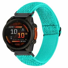Elastische Solo Loop nylon bandje - Mintgroen - Garmin Tactix 8 - 51mm