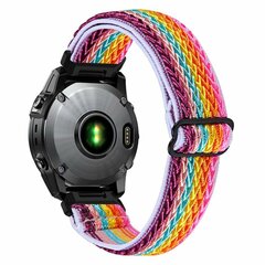 Elastische Solo Loop nylon bandje - Multicolor - Garmin Tactix 8 - 51mm