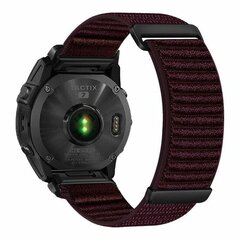 Nylon Sport Loop bandje - Aubergine - Garmin Tactix 8 - 51mm